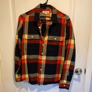 Madewell Mens Plaid Shirt in Small